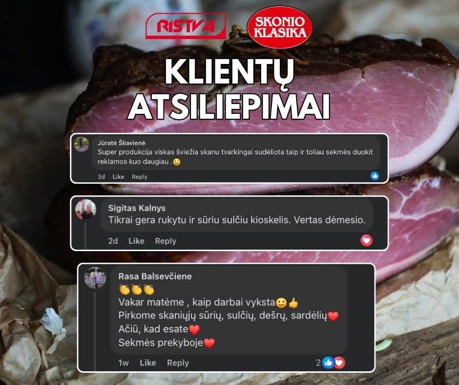 Klientų atsiliepimai apie Skonio Klasiką