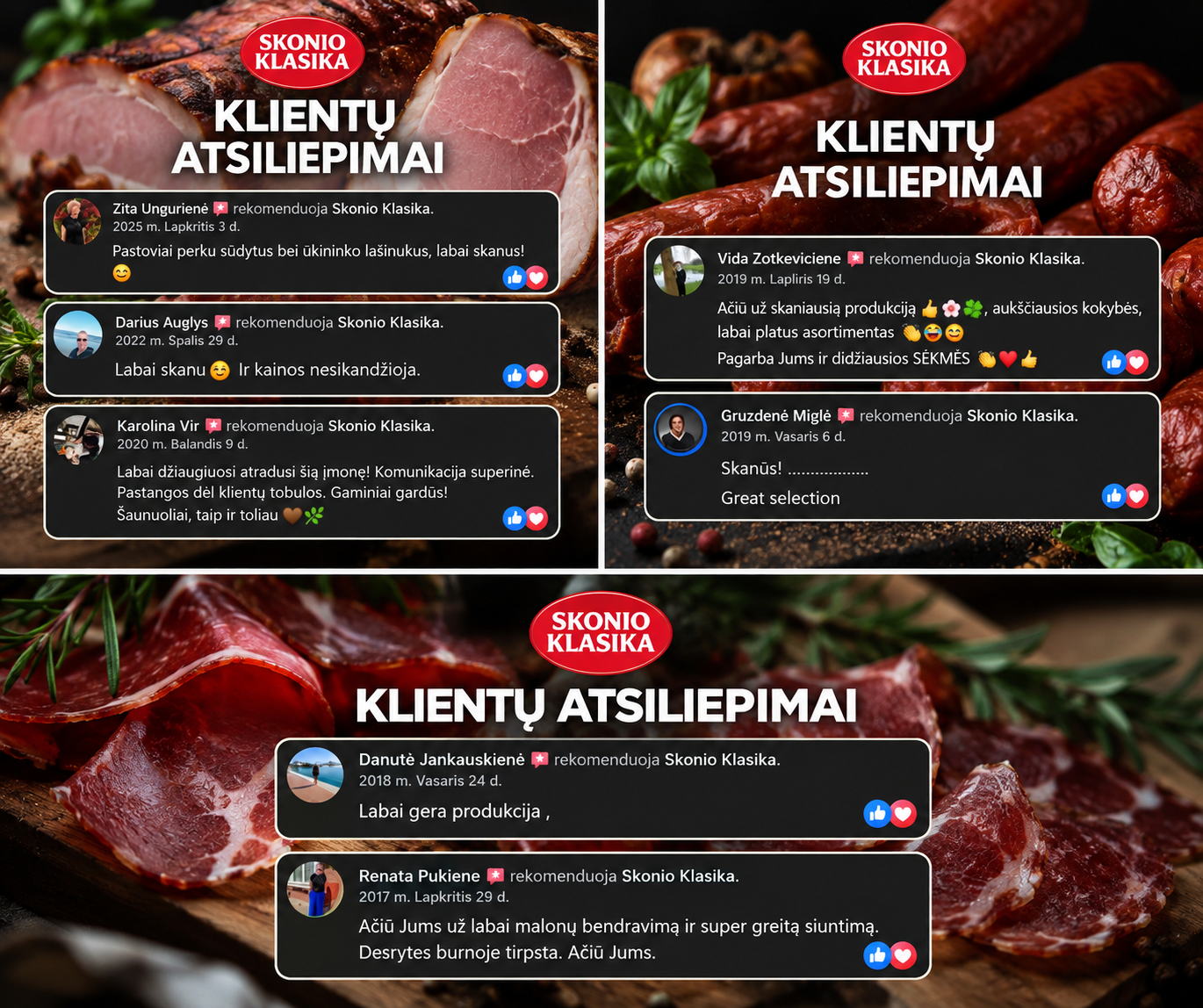 Klientų rekomendacijos apie Skonio Klasiką